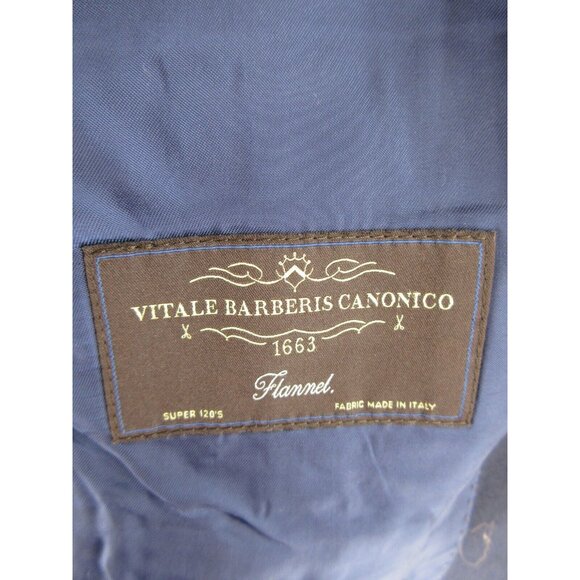 J Crew Sport Coat 44 Long Vitale Barberis Ludlow Blazer Wool Navy - Picture 11 of 14